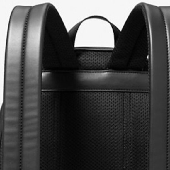 Michael Kors Bright White & Black Cooper Logo Embossed Backpack NWT - Picture 10 of 16